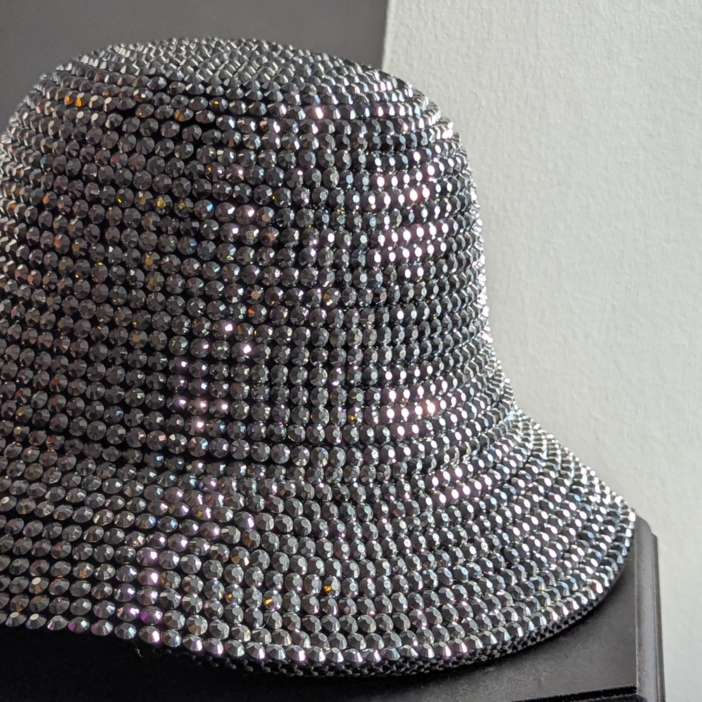 Go Everywhere & Sparkle & Shine With Silver Stone Studs Bucket Hat! - Picture 3 of 9